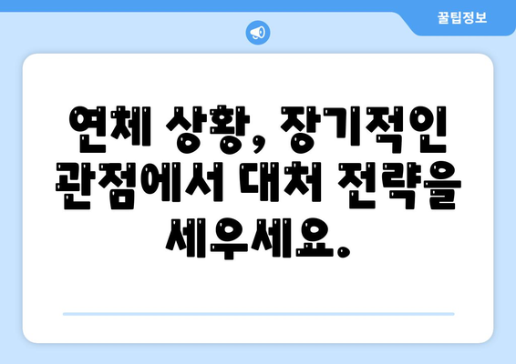 대출 연체, 장기적인 그림과 대처 전략| 피해 최소화를 위한 실질적인 가이드 | 연체, 신용 관리, 재정 계획, 빚 탕감