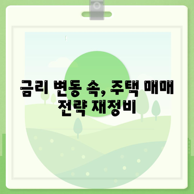 주택담보대출 금리 변동, 주택 매매 전략은? | 주택 매매, 대출 금리, 부동산, 전략, 가이드