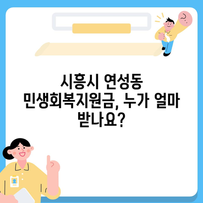 경기도 시흥시 연성동 민생회복지원금 | 신청 | 신청방법 | 대상 | 지급일 | 사용처 | 전국민 | 이재명 | 2024