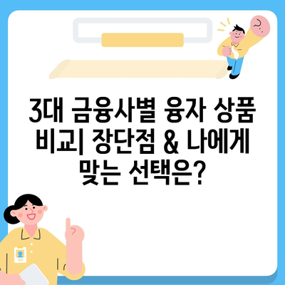 3대 금융 융자 한도 & 금리 비교| 나에게 맞는 조건 찾기 | 2023년 최신 정보, 신청 자격, 금리 비교, 전문가 분석