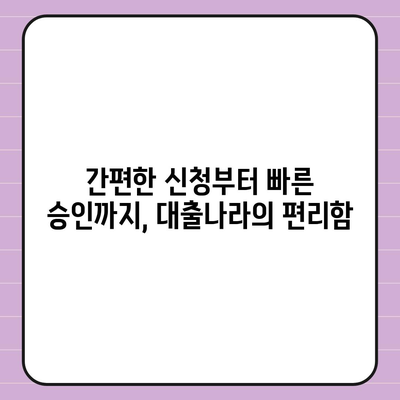 대출 정보, 손쉽게 찾고 비교하세요! | 대출나라 활용 가이드