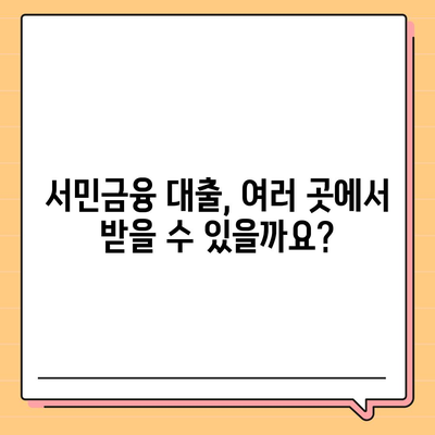 서민금융 대출 중복 사용, 추가 대출 가능성은? | 서민금융, 대출, 중복, 추가, 가능성, 확인