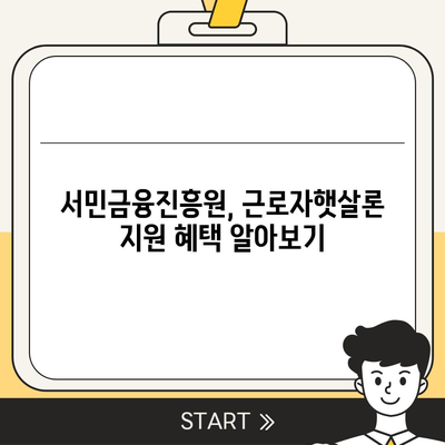 근로자햇살론 서민금융진흥원 대출 가이드| 신청부터 승인까지 완벽 정복 | 서민금융, 저금리 대출, 금융 지원