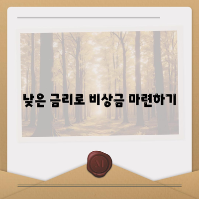 비상금 대출, 어디서 받아야 할까요? | 비상금대출, 급전, 신용대출, 저금리 비교