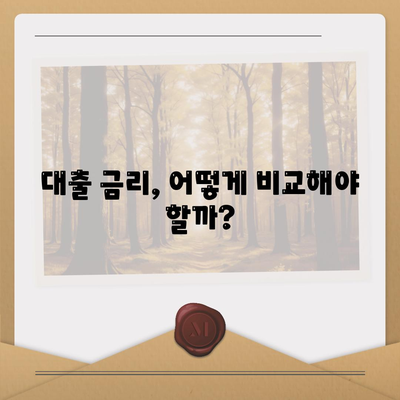 금융 대출 한도와 금리 이해하기 쉬운 3가지 비교 가이드 | 대출 조건, 금리 비교, 신용등급