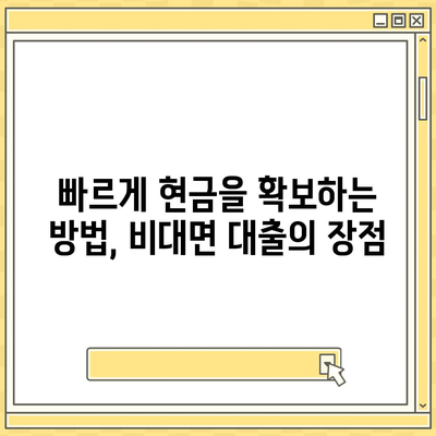 주말 비대면대출을 이용한 빠른 현금 확보 방법 | 대출, 금융, 비대면 서비스