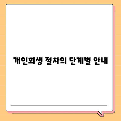 개인회생대출 조건과 진행방법 완벽 가이드 | 재정 회복, 대출 신청, 개인회생 절차