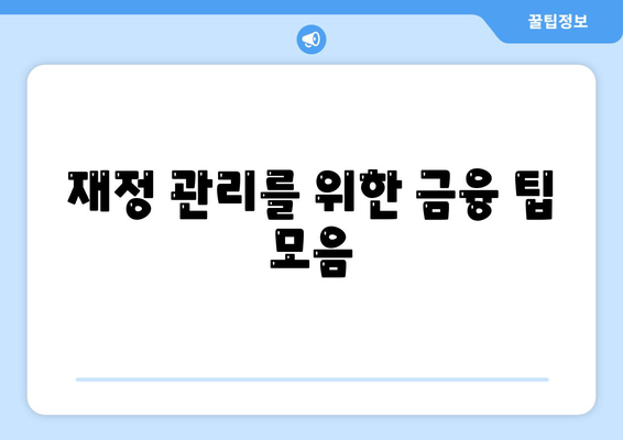 저금리 대출을 통한 재정 계획 세우기| 최적의 선택 가이드 | 저금리 대출, 재정 관리, 금융 팁