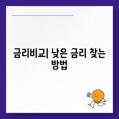 개인신용대출 금리 비교| 맞춤형 대출을 찾는 5가지 팁!" | 개인신용대출, 금리비교, 대출가이드