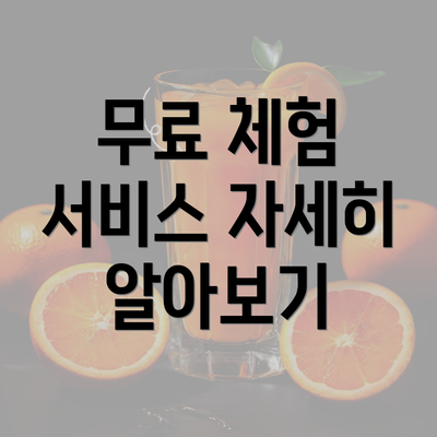 무료 체험 서비스 자세히 알아보기