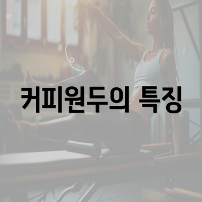 커피원두의 특징