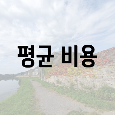 평균 비용