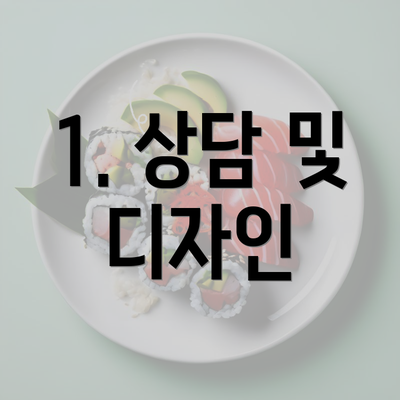 1. 상담 및 디자인