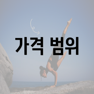 가격 범위