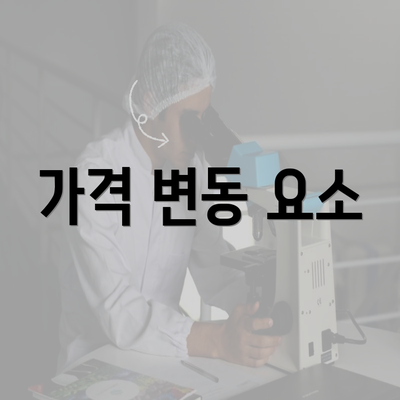 가격 변동 요소