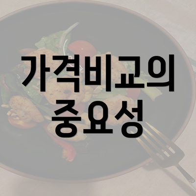 가격비교의 중요성