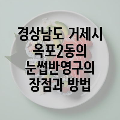 경상남도 거제시 옥포2동의 눈썹반영구의 장점과 방법