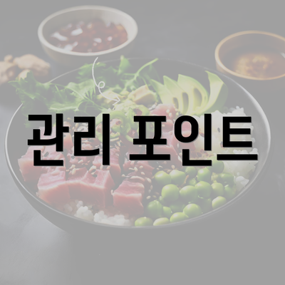 관리 포인트