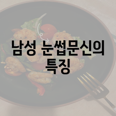 남성 눈썹문신의 특징