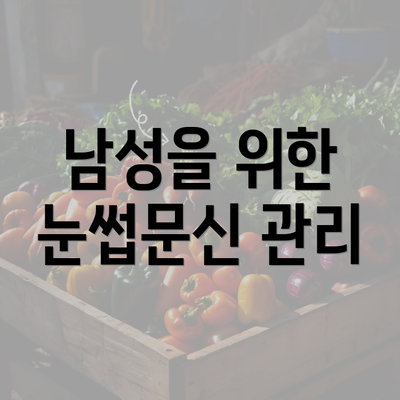 남성을 위한 눈썹문신 관리