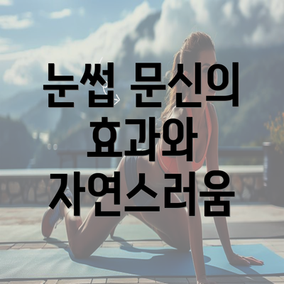 눈썹 문신의 효과와 자연스러움