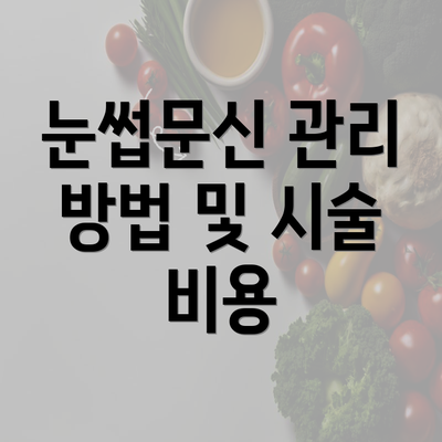 눈썹문신 관리 방법 및 시술 비용