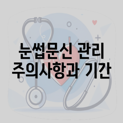 눈썹문신 관리 주의사항과 기간