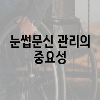 눈썹문신 관리의 중요성