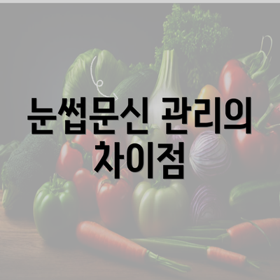 눈썹문신 관리의 차이점