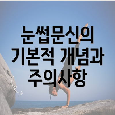 눈썹문신의 기본적 개념과 주의사항