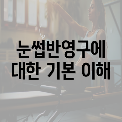 눈썹반영구에 대한 기본 이해