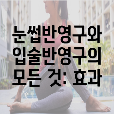 눈썹반영구와 입술반영구의 모든 것: 효과