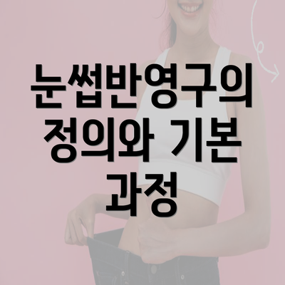 눈썹반영구의 정의와 기본 과정