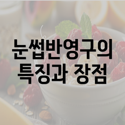 눈썹반영구의 특징과 장점