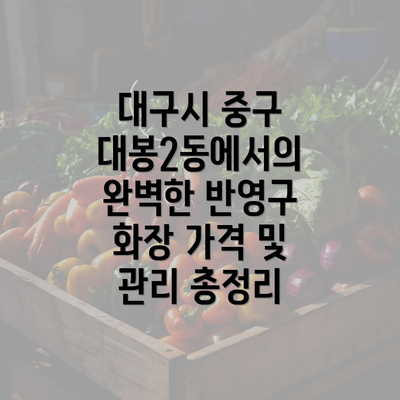 대구시 중구 대봉2동에서의 완벽한 반영구 화장 가격 및 관리 총정리