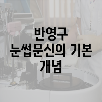 반영구 눈썹문신의 기본 개념