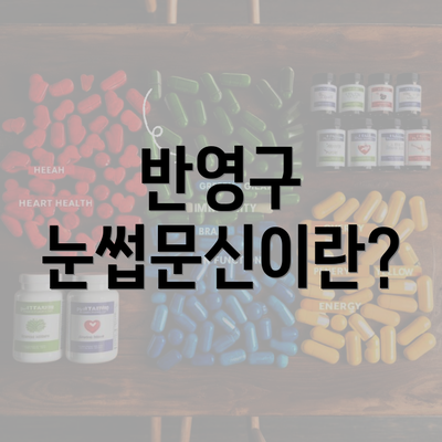 반영구 눈썹문신이란?