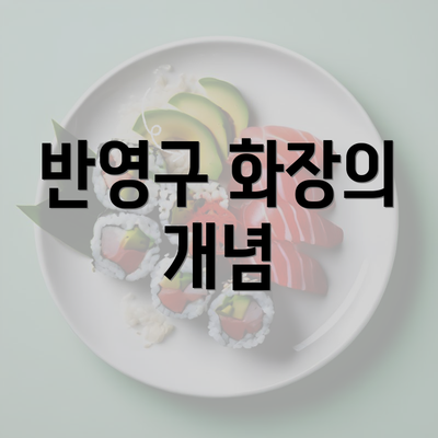 반영구 화장의 개념