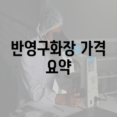 반영구화장 가격 요약