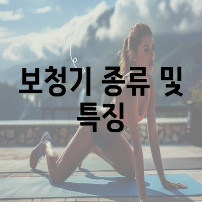 보청기 종류 및 특징