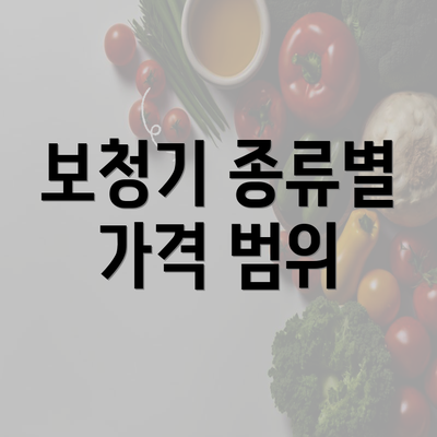 보청기 종류별 가격 범위