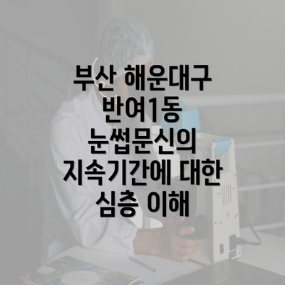 부산 해운대구 반여1동 눈썹문신의 지속기간에 대한 심층 이해