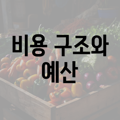 비용 구조와 예산