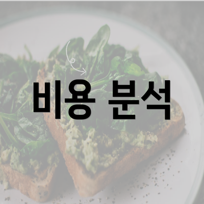 비용 분석