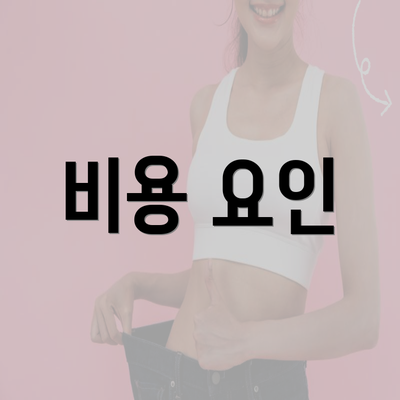 비용 요인