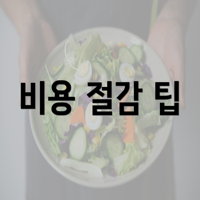 비용 절감 팁