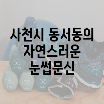 사천시 동서동의 자연스러운 눈썹문신