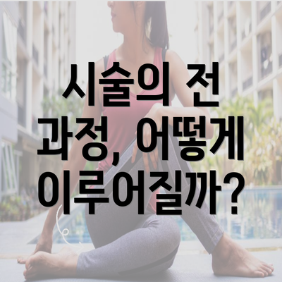 시술의 전 과정, 어떻게 이루어질까?