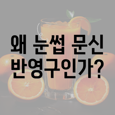 왜 눈썹 문신 반영구인가?