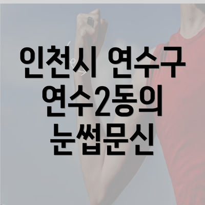 인천시 연수구 연수2동의 눈썹문신